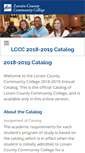 Mobile Screenshot of catalog.lorainccc.edu