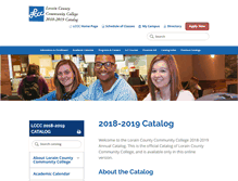 Tablet Screenshot of catalog.lorainccc.edu
